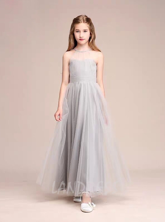 Tulle junior hot sale bridesmaid dresses