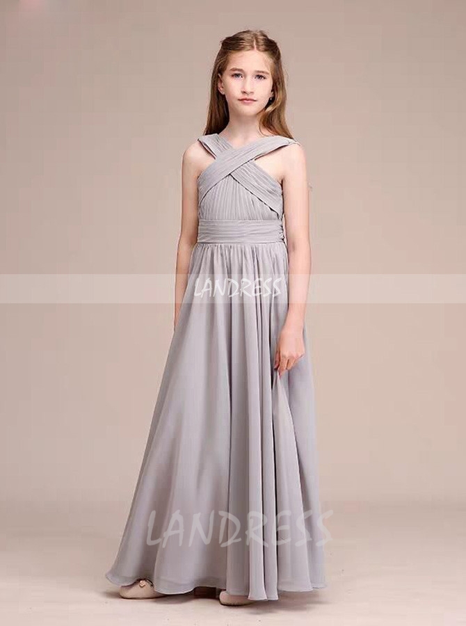 Silver junior sales bridesmaid dresses