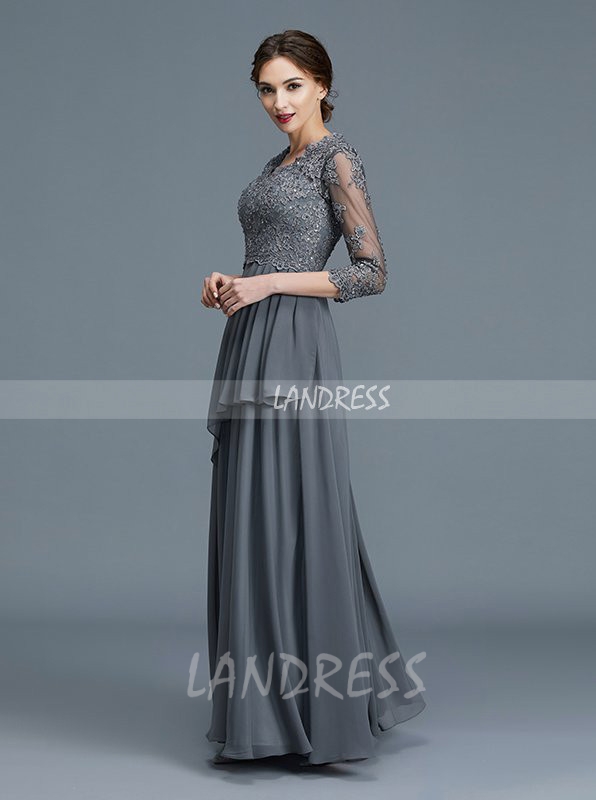 Bell sleeve mother clearance of the bride dress