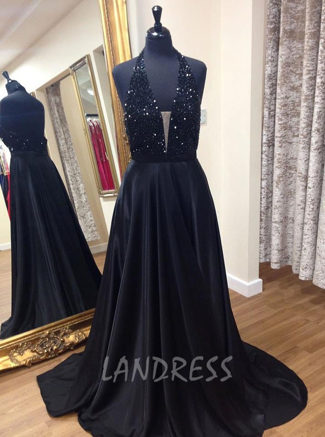 Royal blue and black hotsell prom dresses