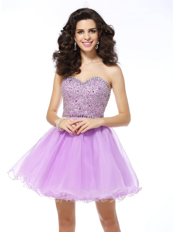 Lilac shop short dresses