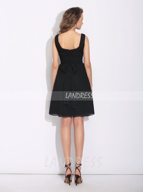 Simple plain sale black dress