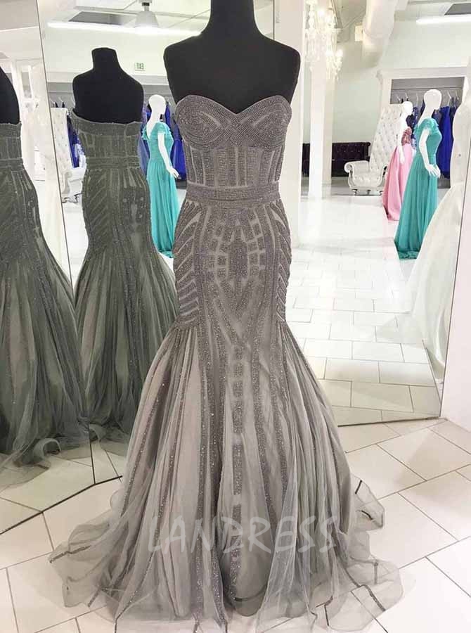 Grey best sale dresses formal