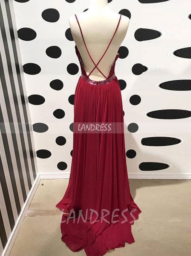 Spaghetti strap store prom dresses